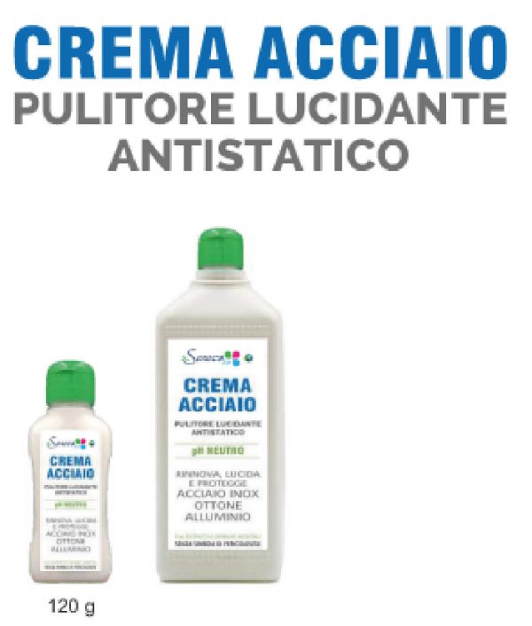 CREMA ACCIAIO PULITORE LUCIDANTE ANTISTATICO